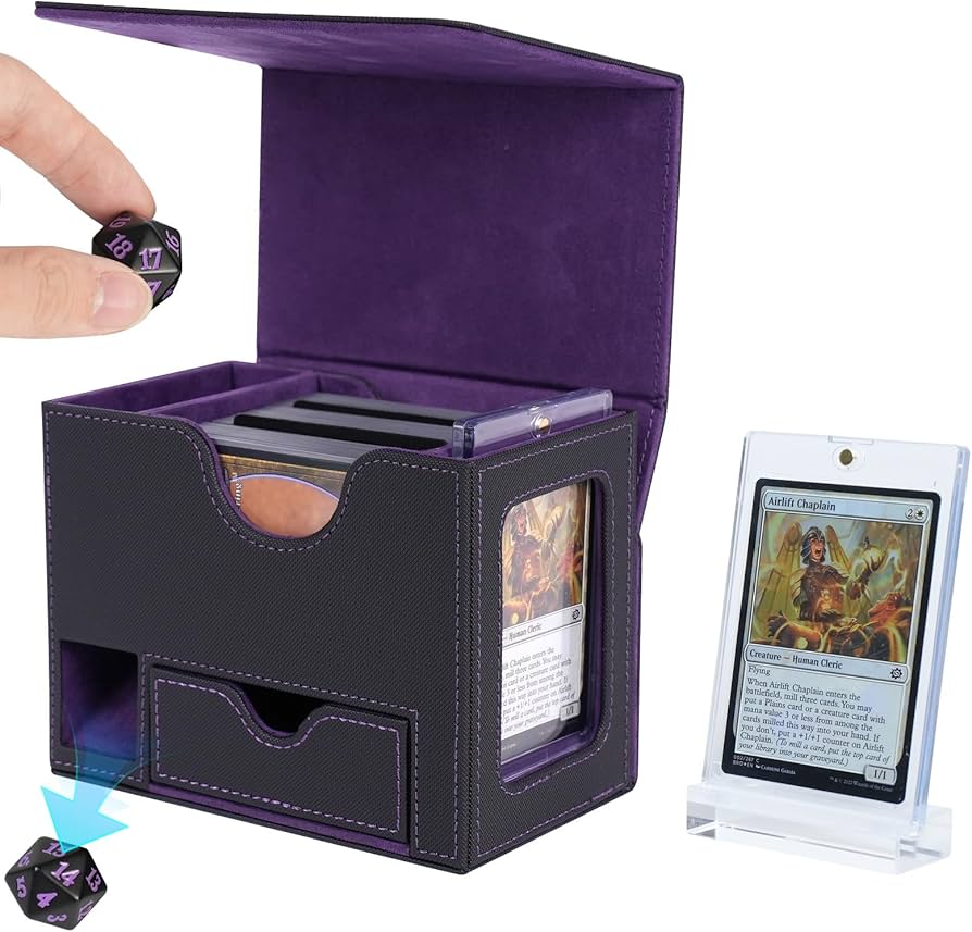 Standing Deck box w/ Dice Tray + Compartments
