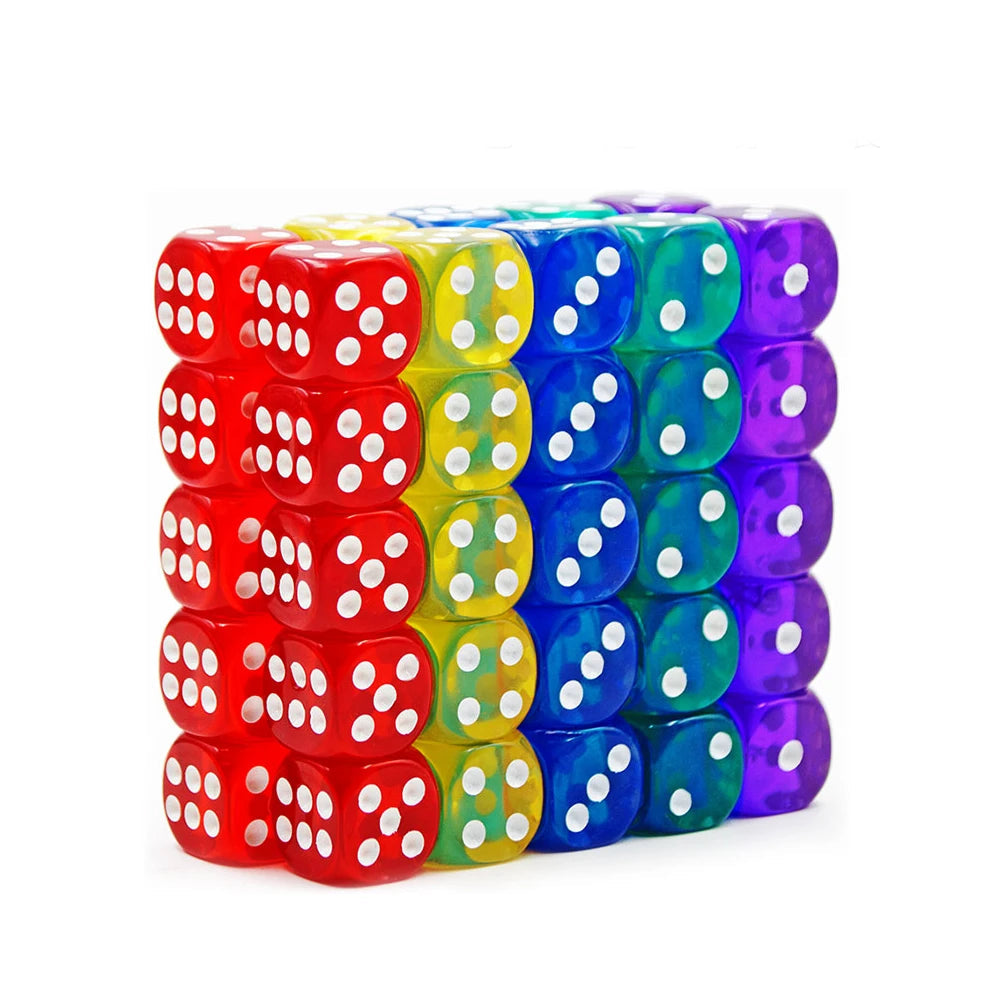 See through Dice 10pcs