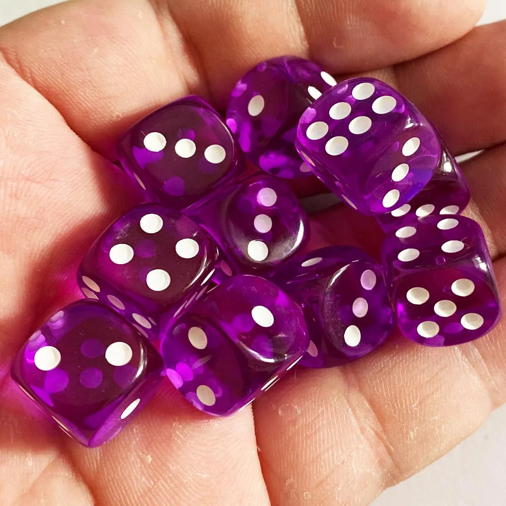 See through Dice 10pcs