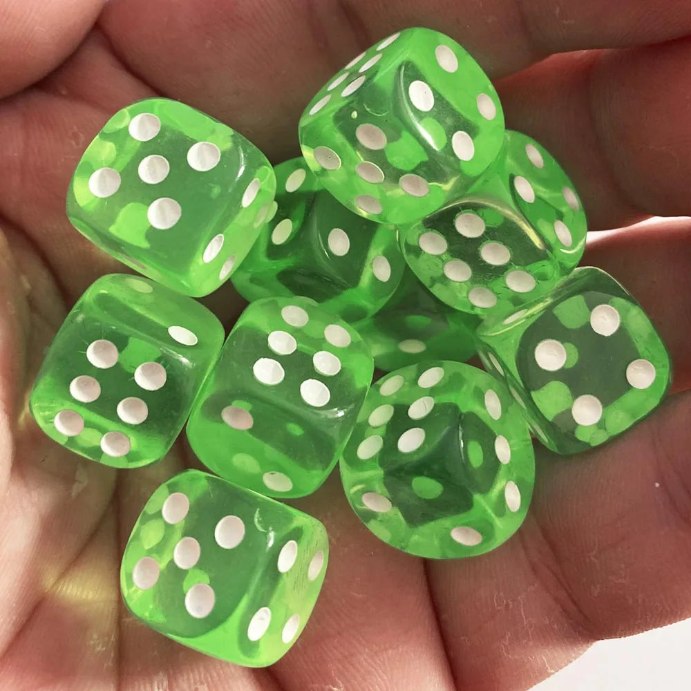 See through Dice 10pcs