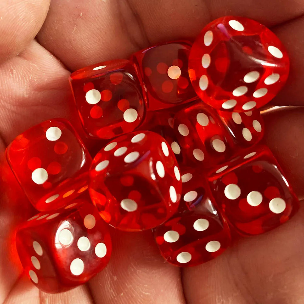 See through Dice 10pcs