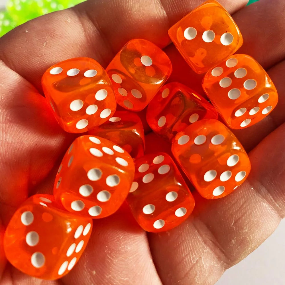 See through Dice 10pcs