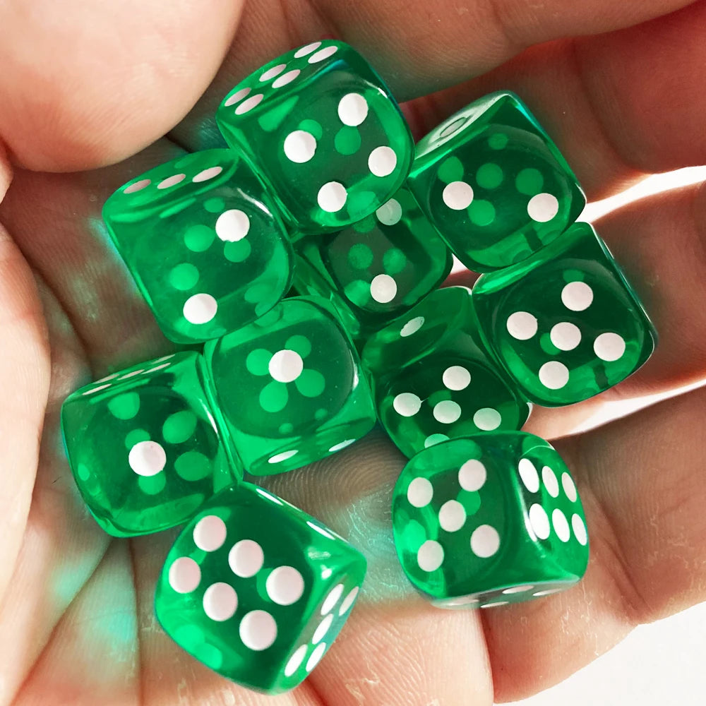 See through Dice 10pcs