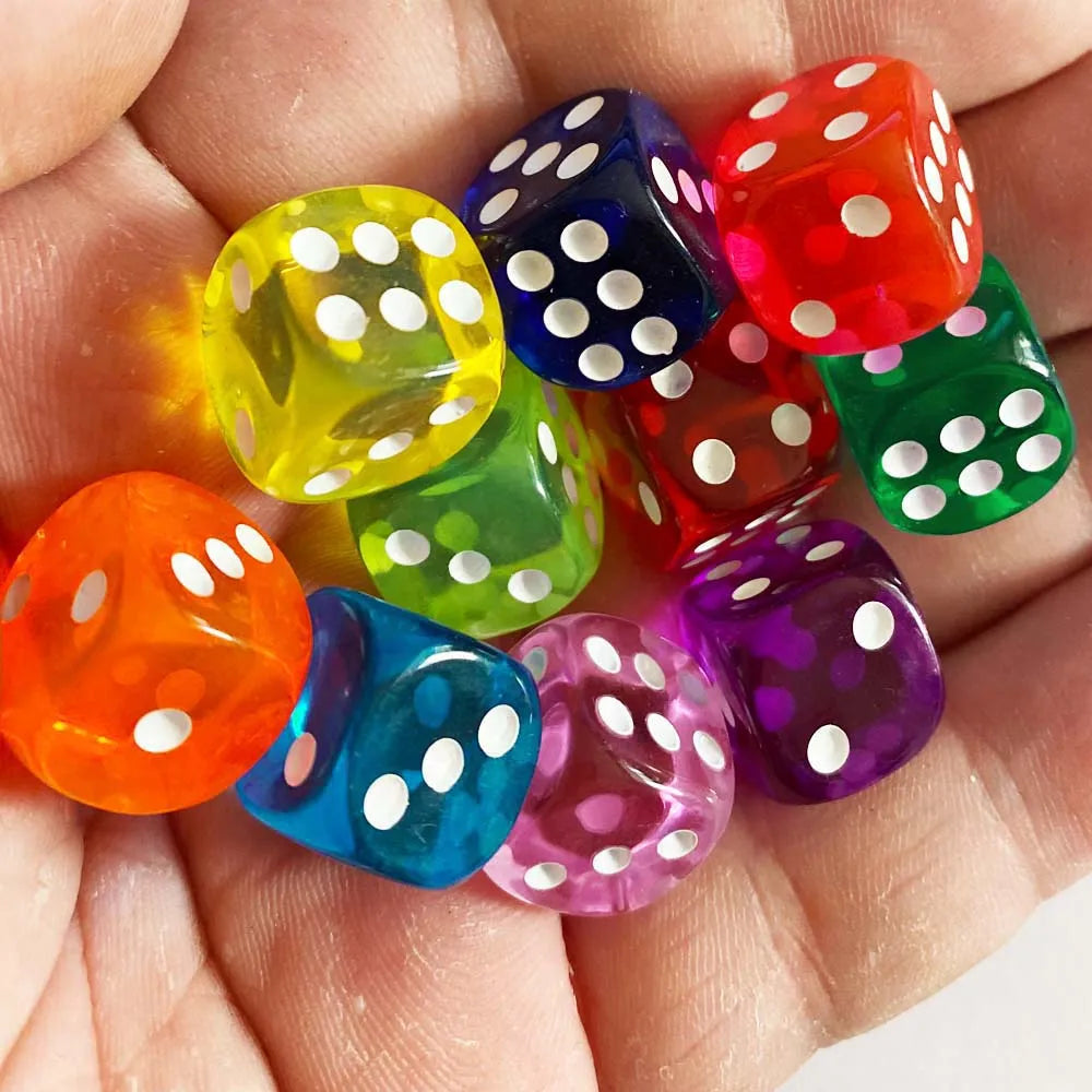 See through Dice 10pcs