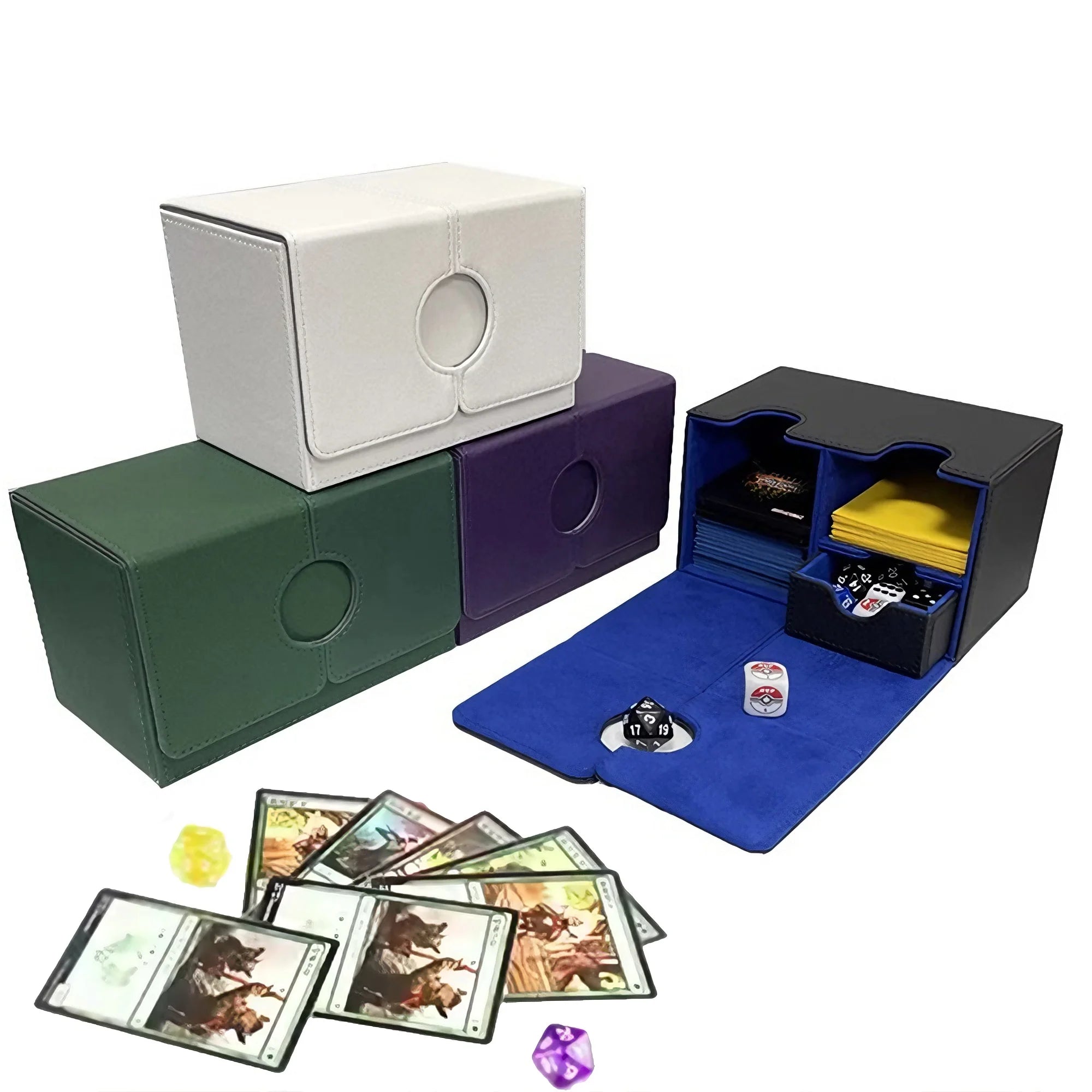Deck Box w/ Dice Tray + Sideboard Compartment