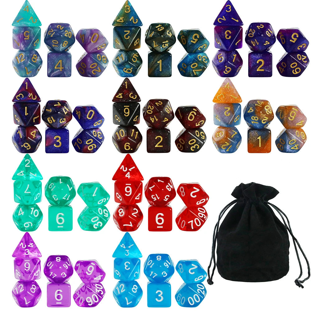 Assorted Dice Pack 10 Sets