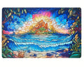 Stained Glass MTG Lands Playmats