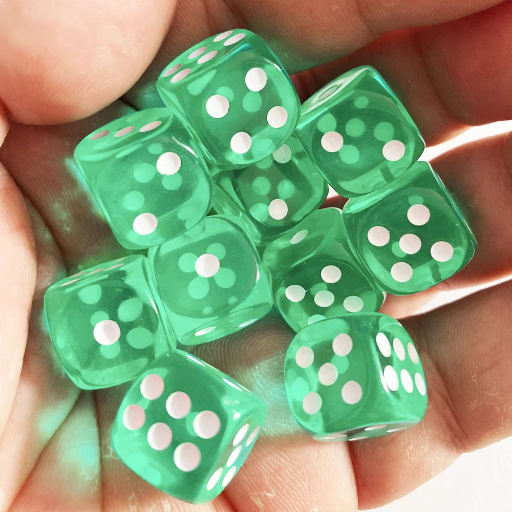See through Dice 10pcs