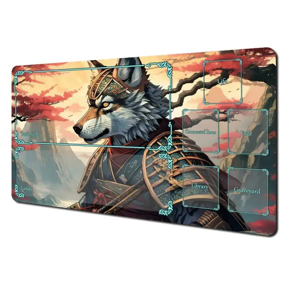 Samurai Wolf Playmat