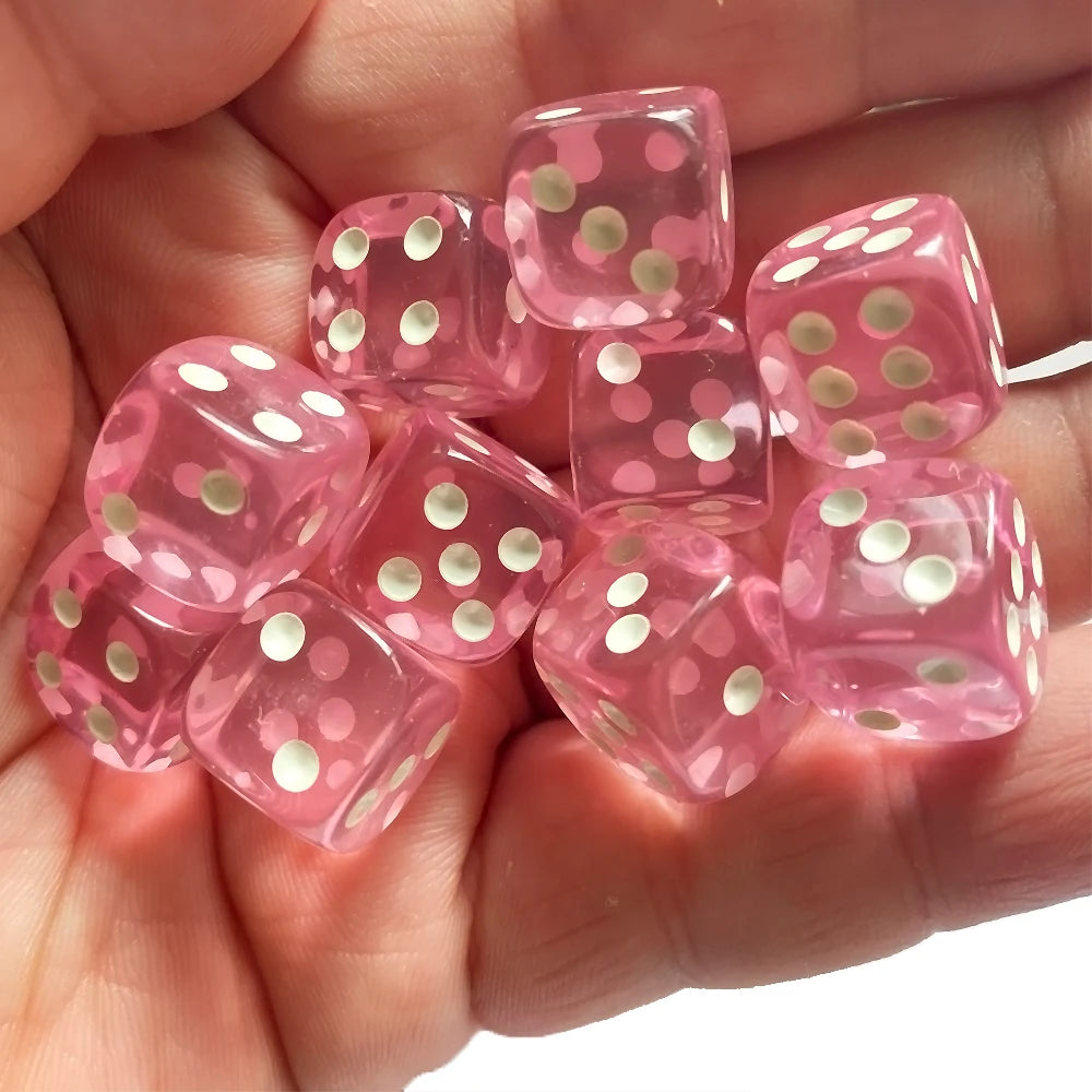 See through Dice 10pcs