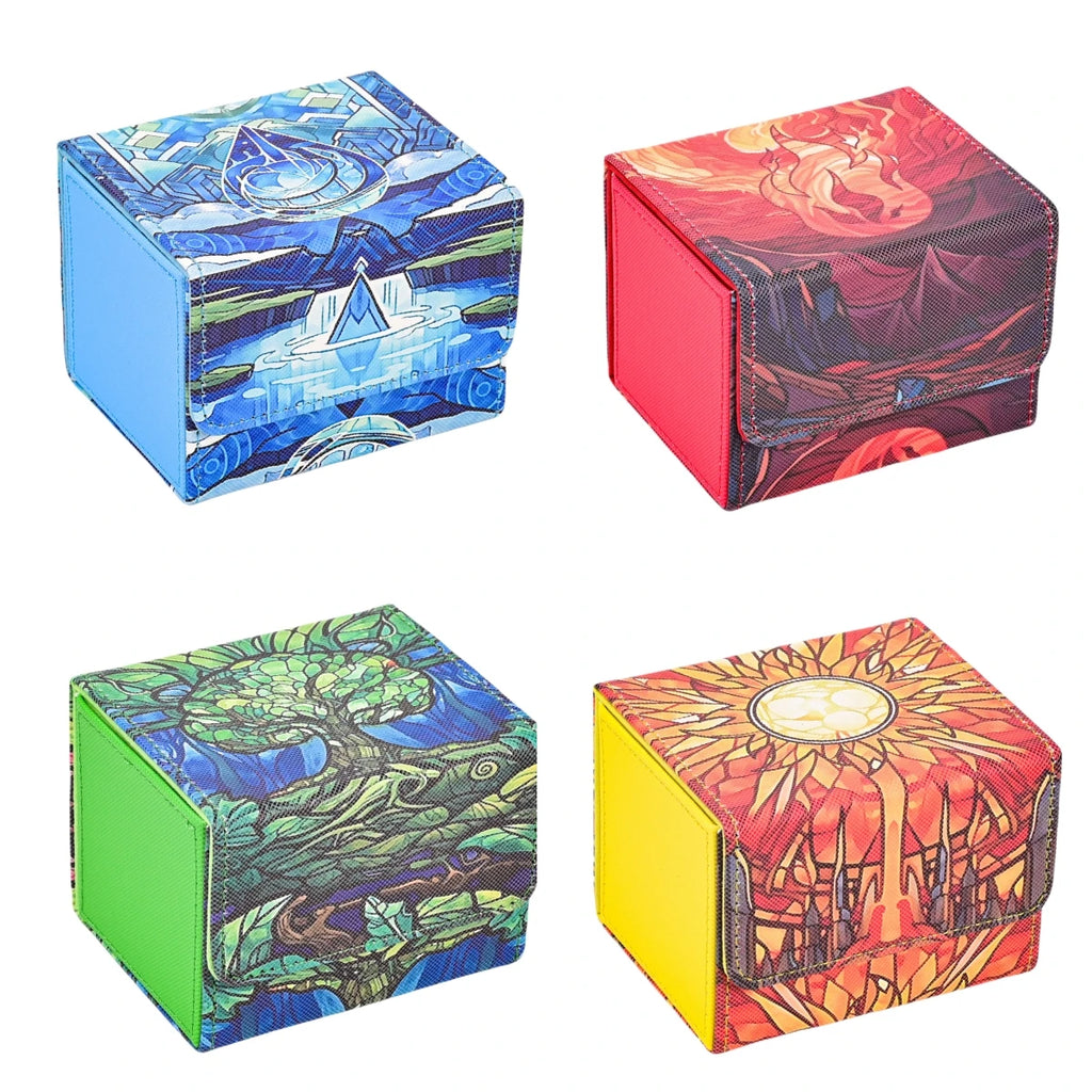 Stained Glass MTG Colors Deck Boxes