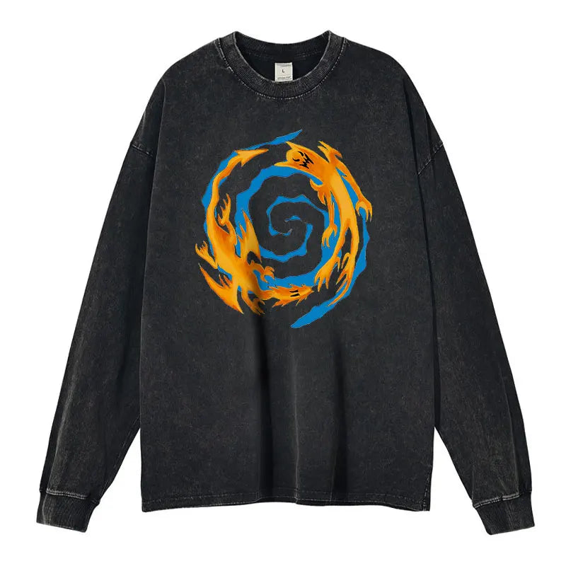 YGO Themed Washed Crewnecks