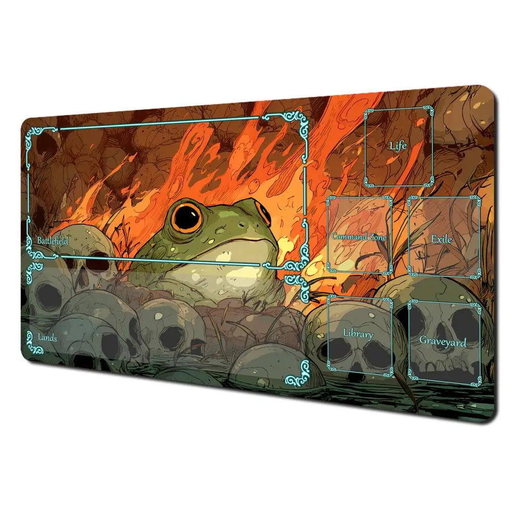 Toad on fire Playmat