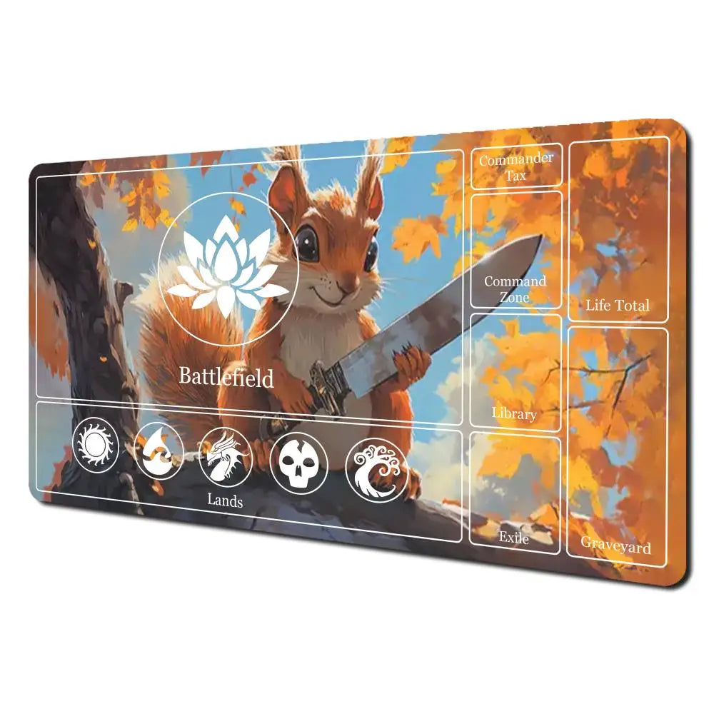 Squirrel with a Knife Playmat