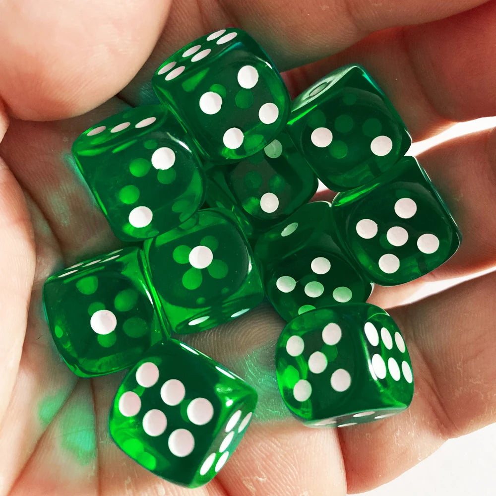 See through Dice 10pcs