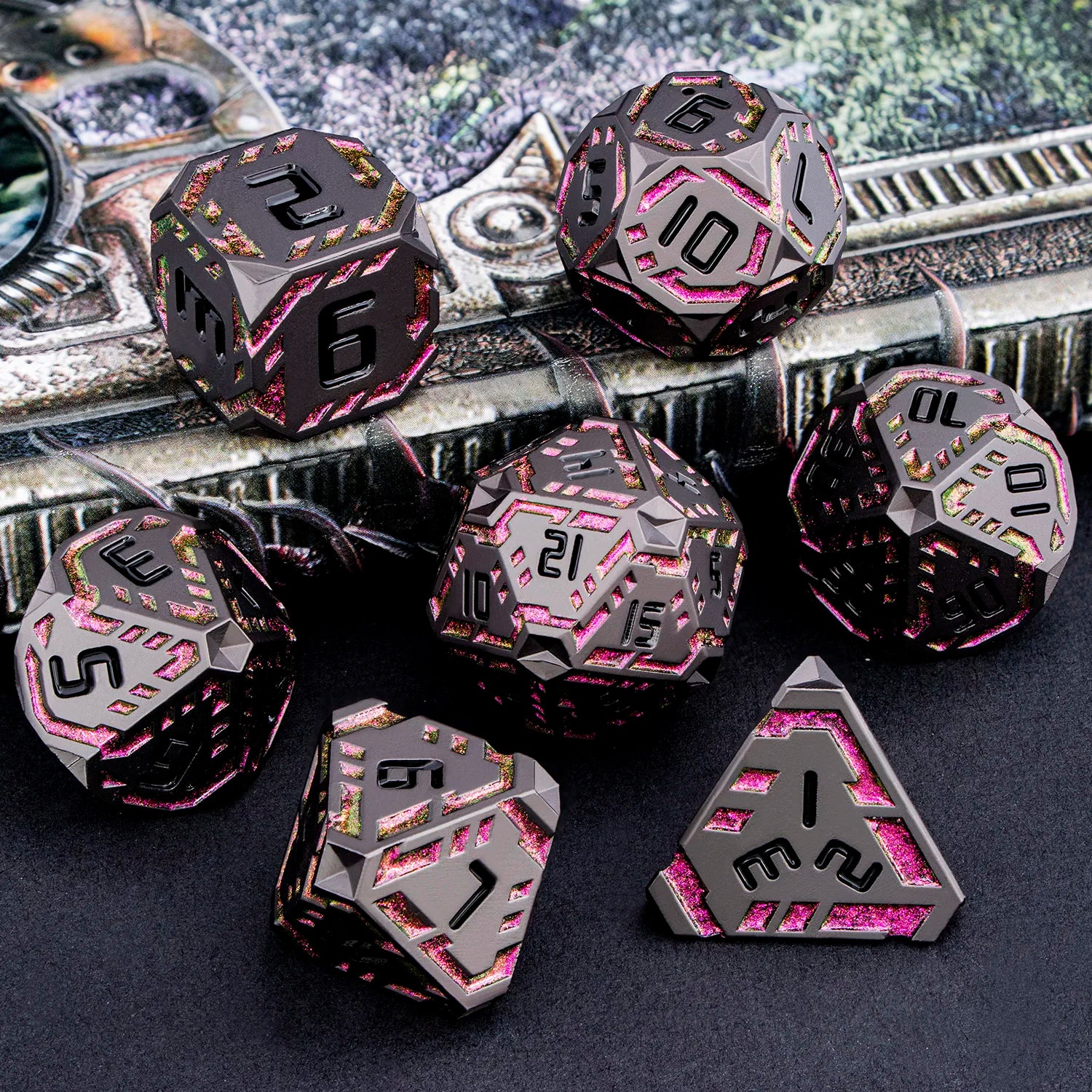 Futurist Metal Core Dice Sets