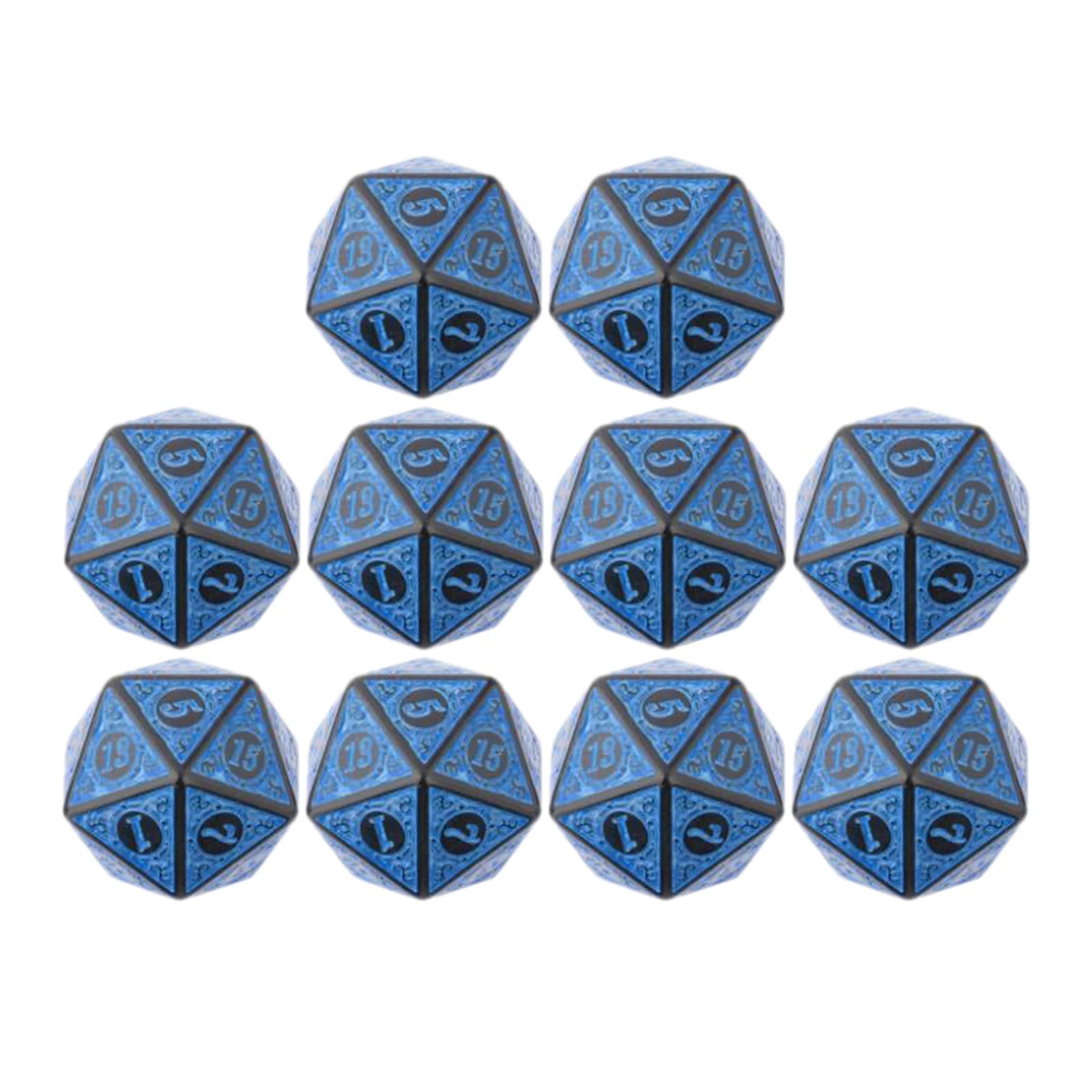 Patterned D20 Dice 10pcs
