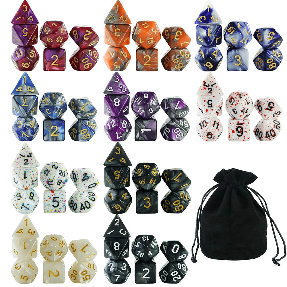 Assorted Dice Pack 10 Sets