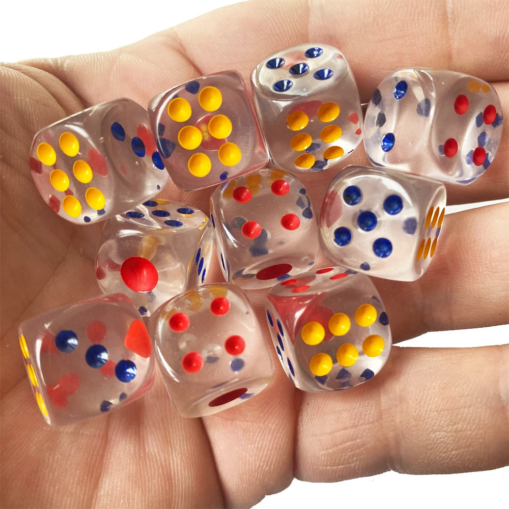 See through Dice 10pcs