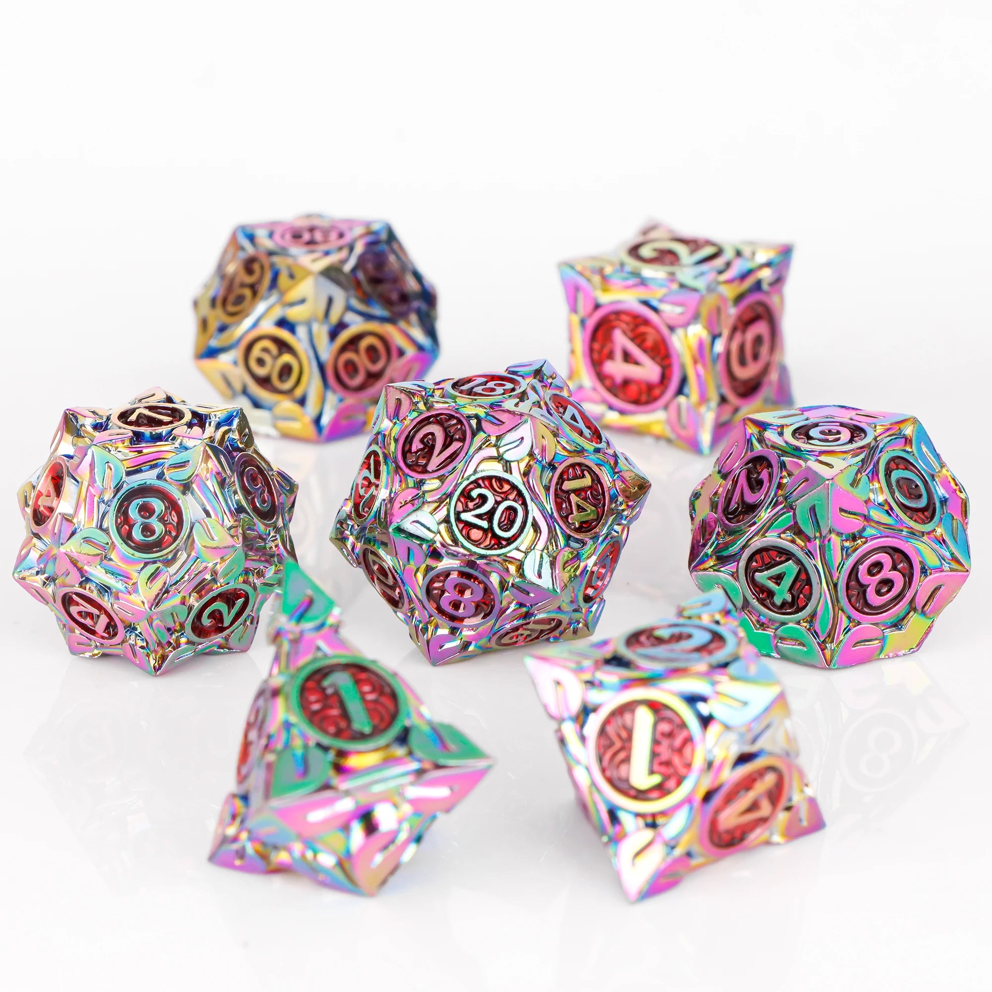 7pcs Unique Metal Dice