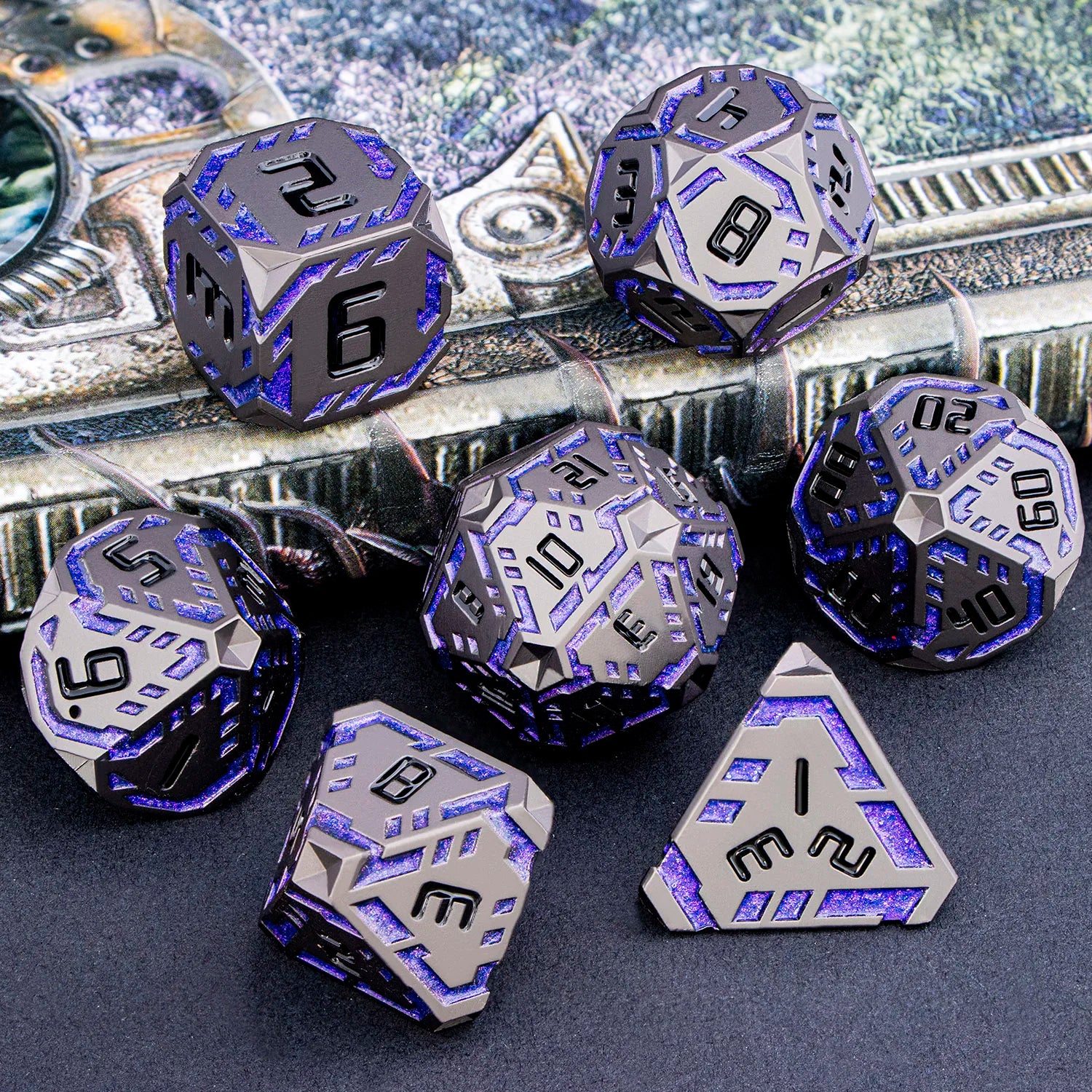 Futurist Metal Core Dice Sets