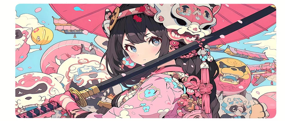 Cute + Cool Anime Girl Playmats