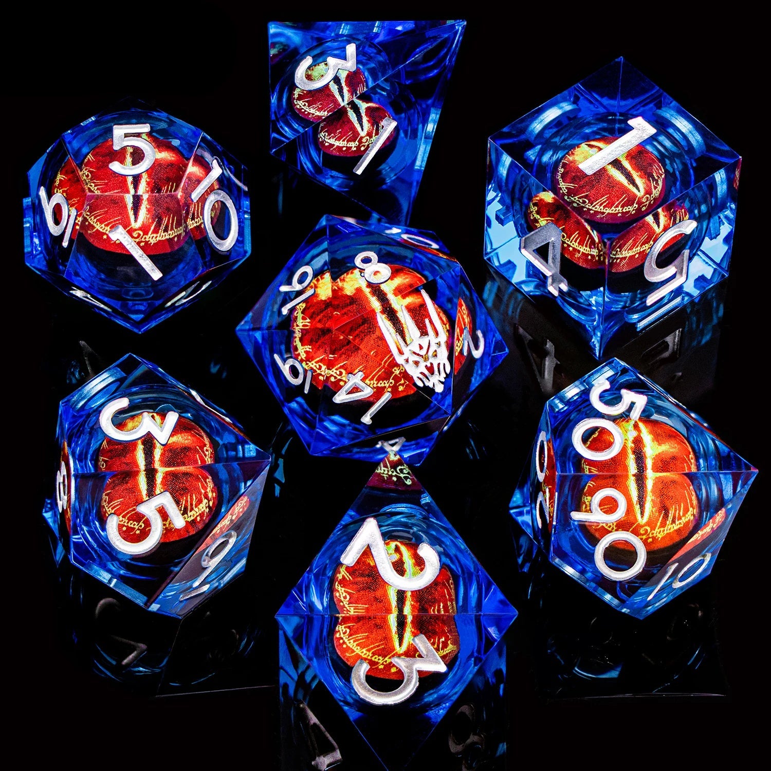 Eye of Sauron Themed Resin Dice Sets