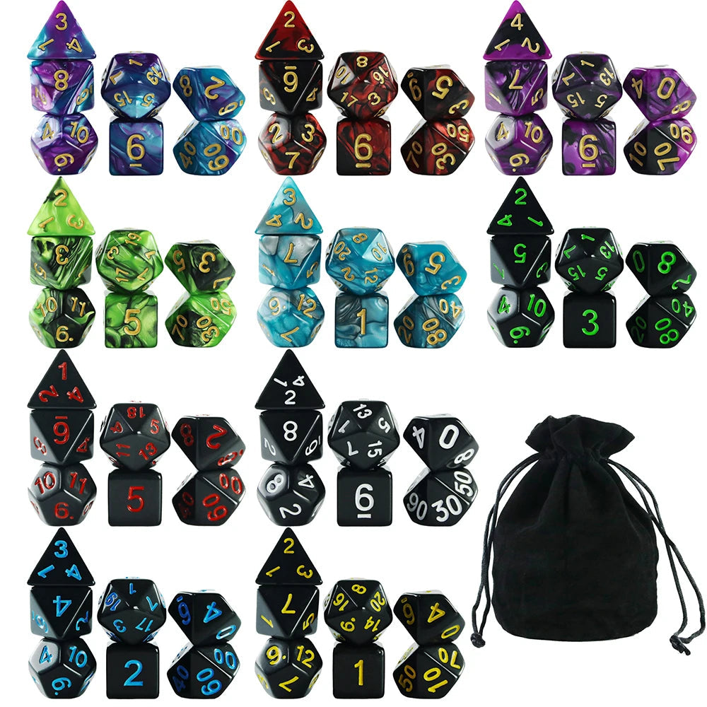 Assorted Dice Pack 10 Sets