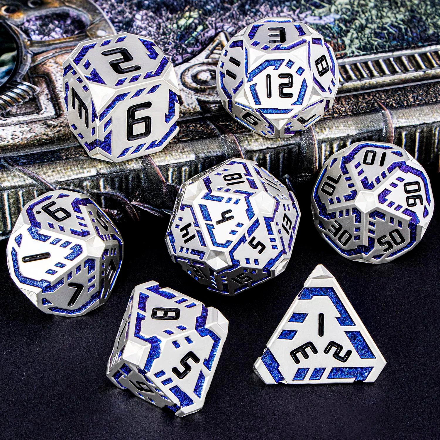 Futurist Metal Core Dice Sets