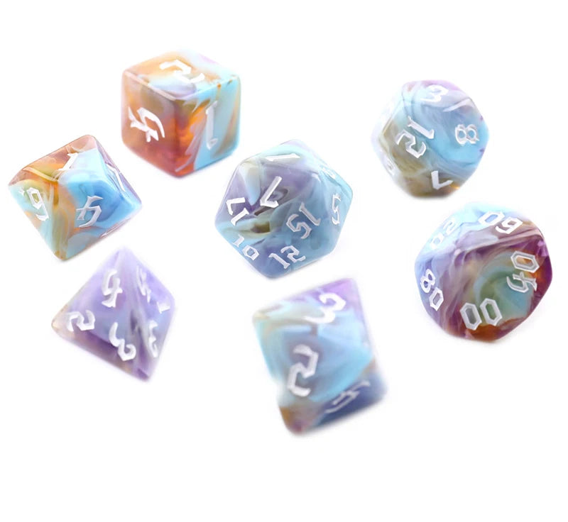 Assorted Marble Dice