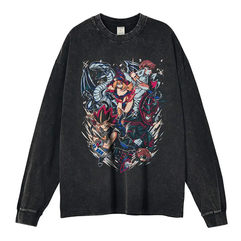 YGO Themed Washed Crewnecks