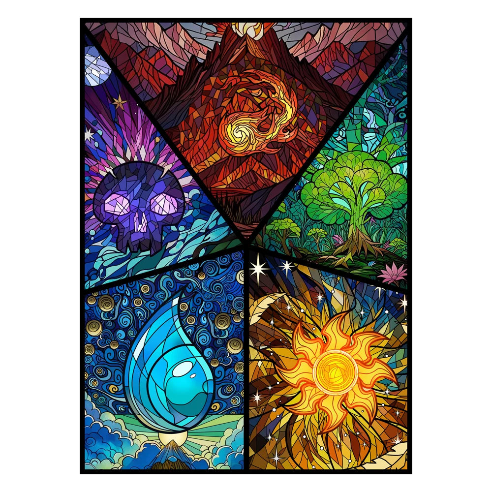 Stained Glass MTG Sleeves