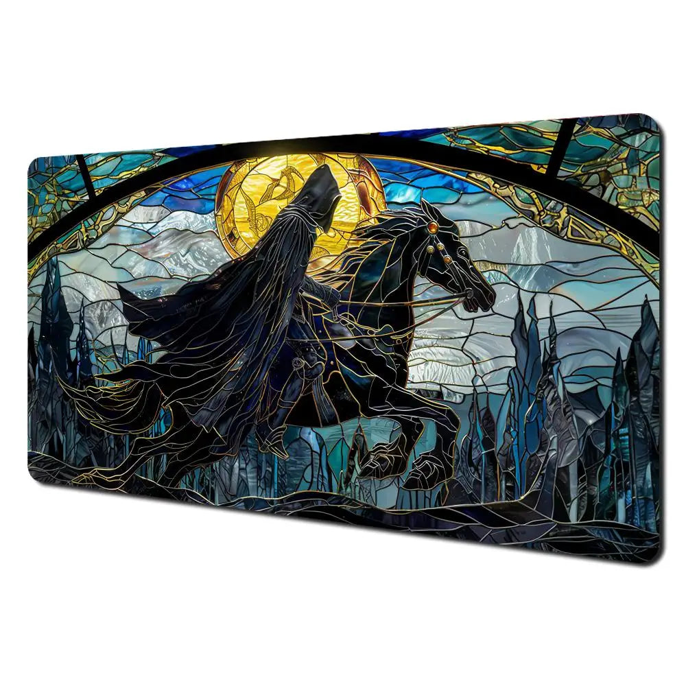 Stained Glass Hooded Rider Playmats