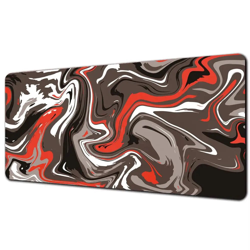 Red Marble Abstract Playmat
