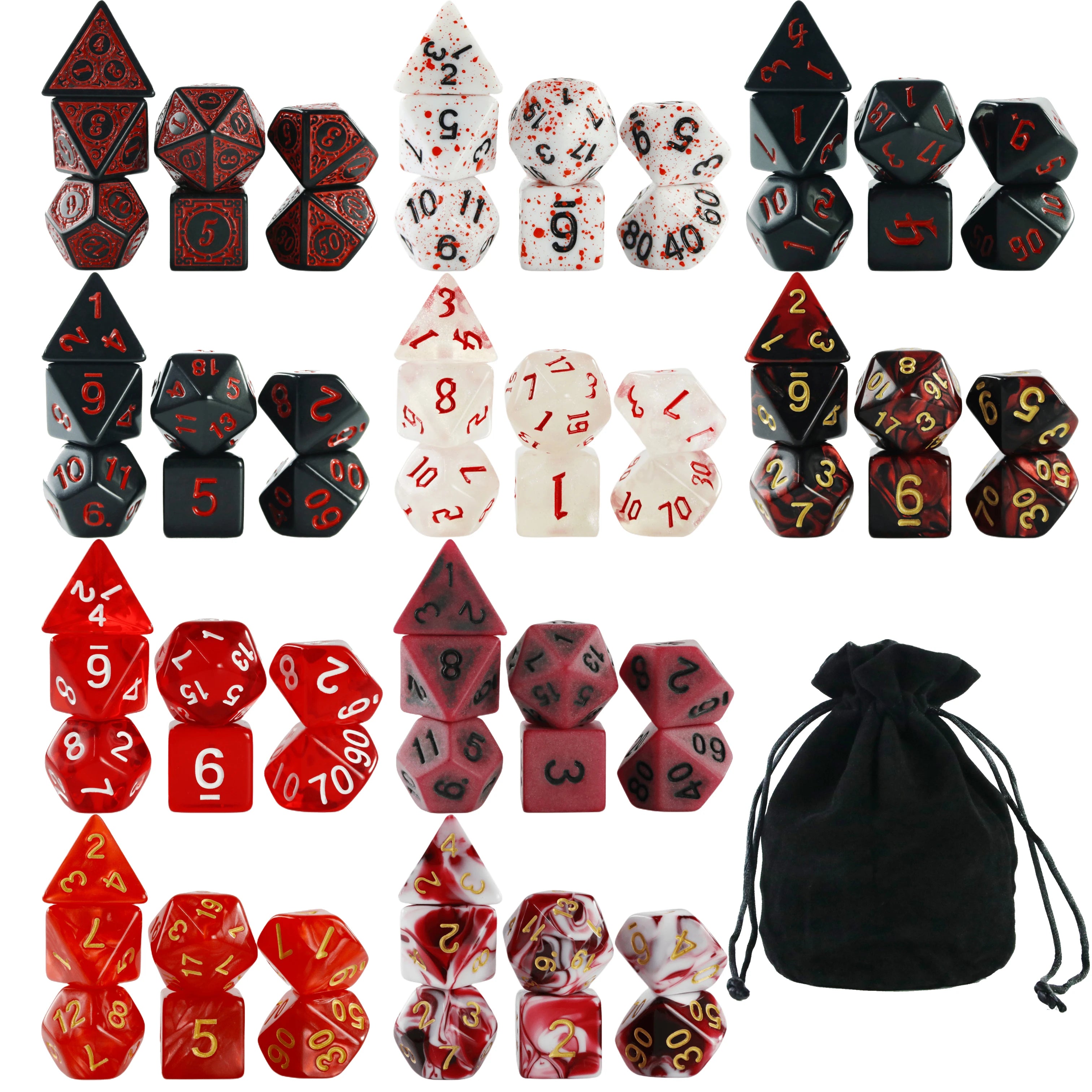 Assorted Dice Pack 10 Sets