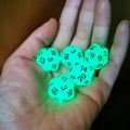 Glow in the Dark D20s 10pcs