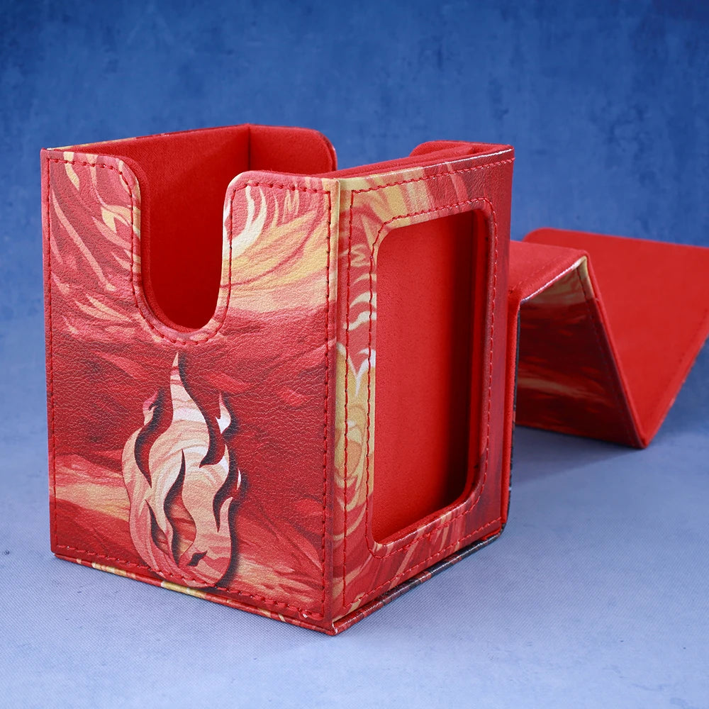 Stained Glass Mountain Deck Box w/ Display