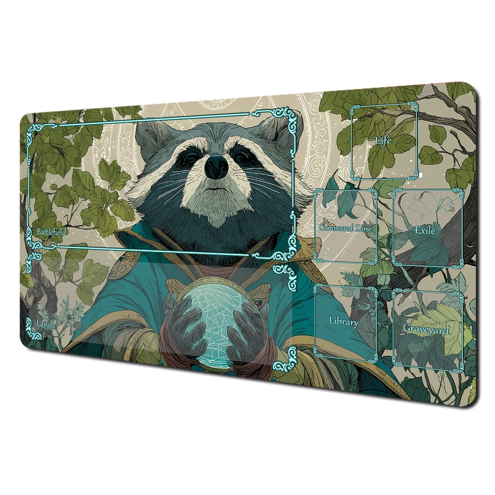 Racoon Mage Playmat