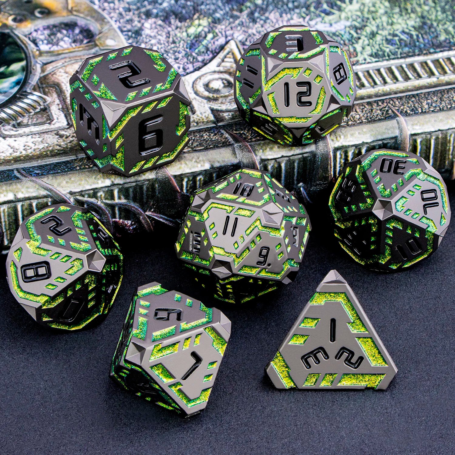 Futurist Metal Core Dice Sets