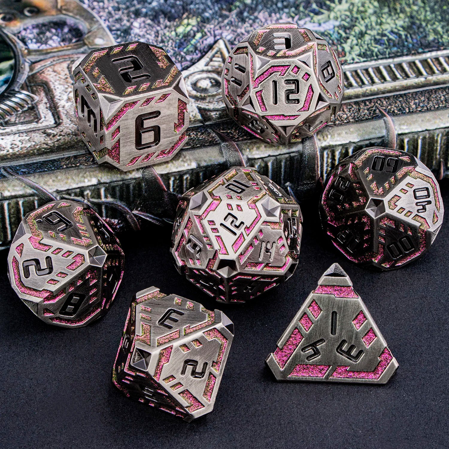 Futurist Metal Core Dice Sets