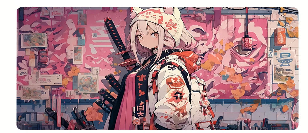 Cute + Cool Anime Girl Playmats