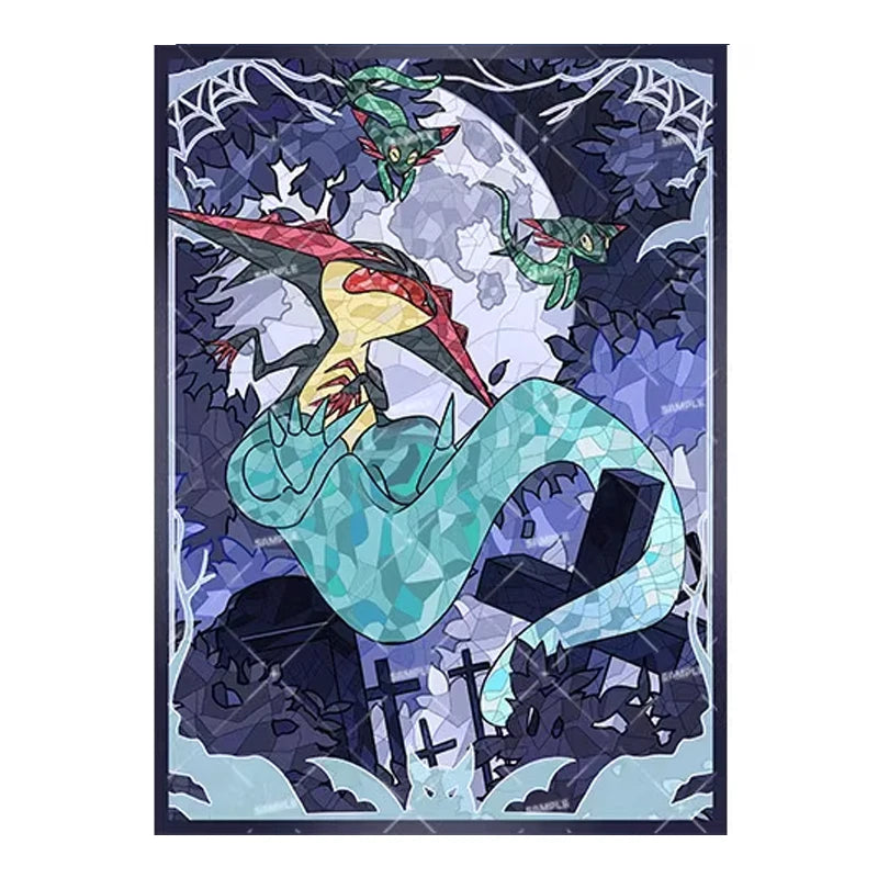 Stained Glass Dragapult Themed Sleeves 60pcs
