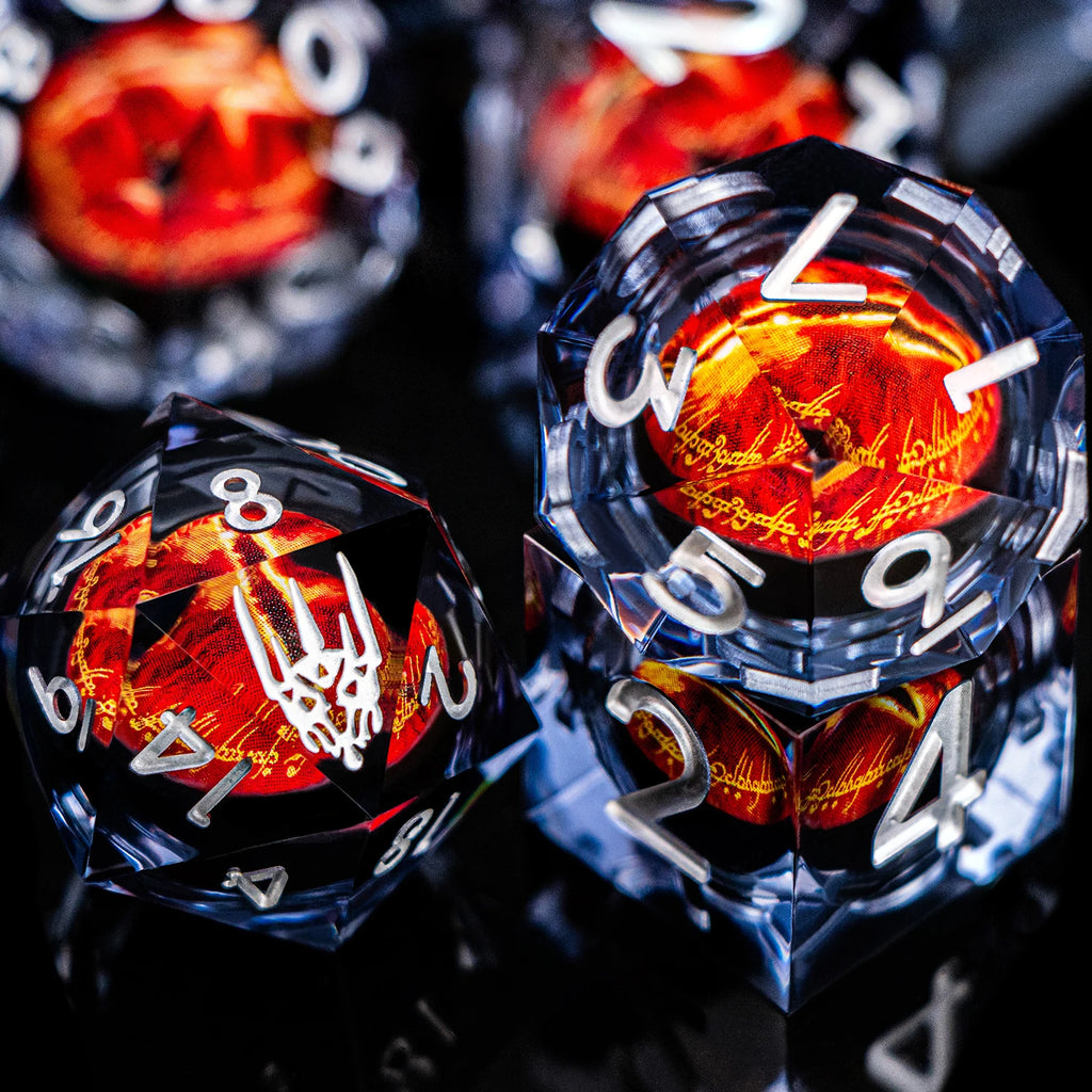 Eye of Sauron Themed Resin Dice Sets