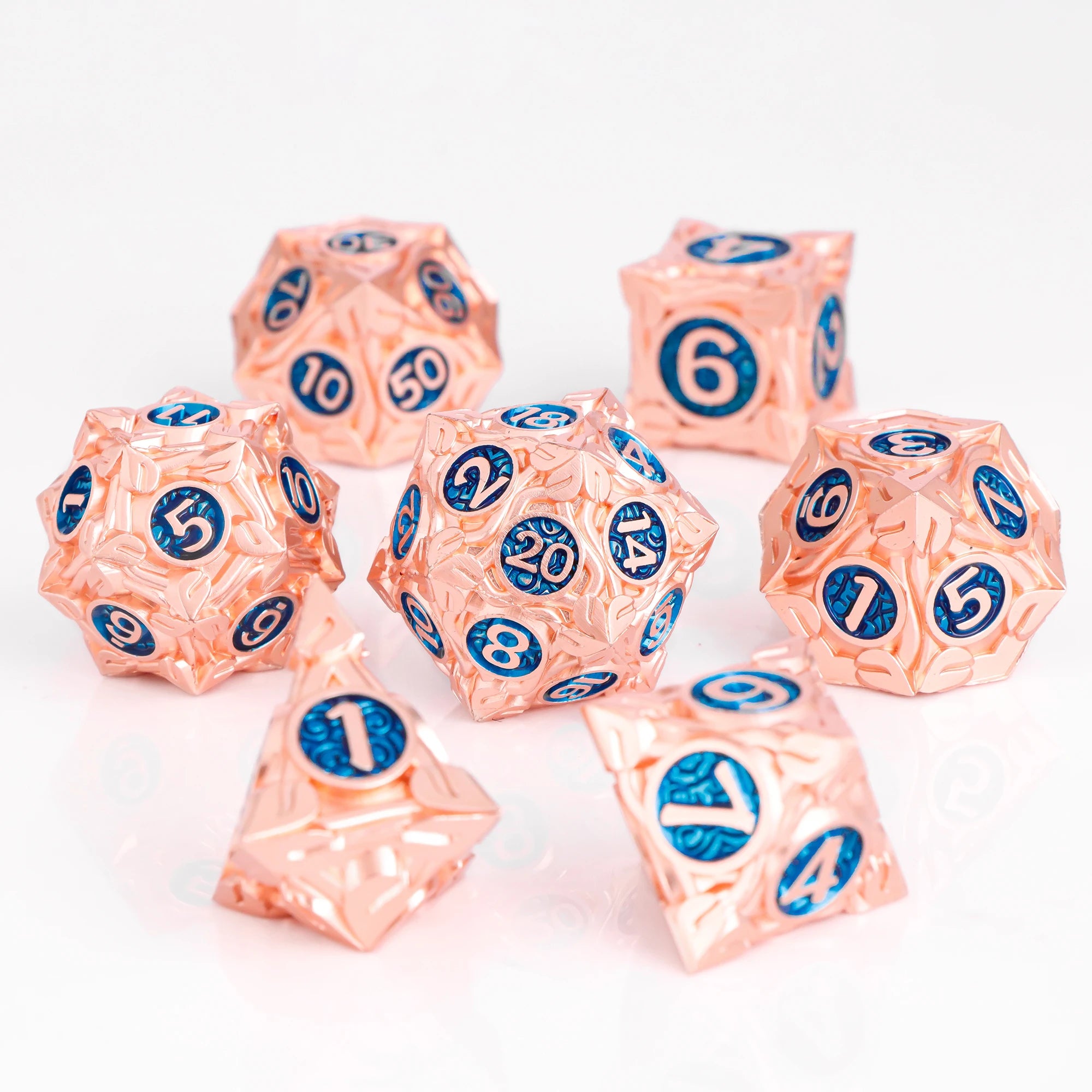 7pcs Unique Metal Dice
