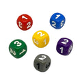 10Pcs Plain Number Dice