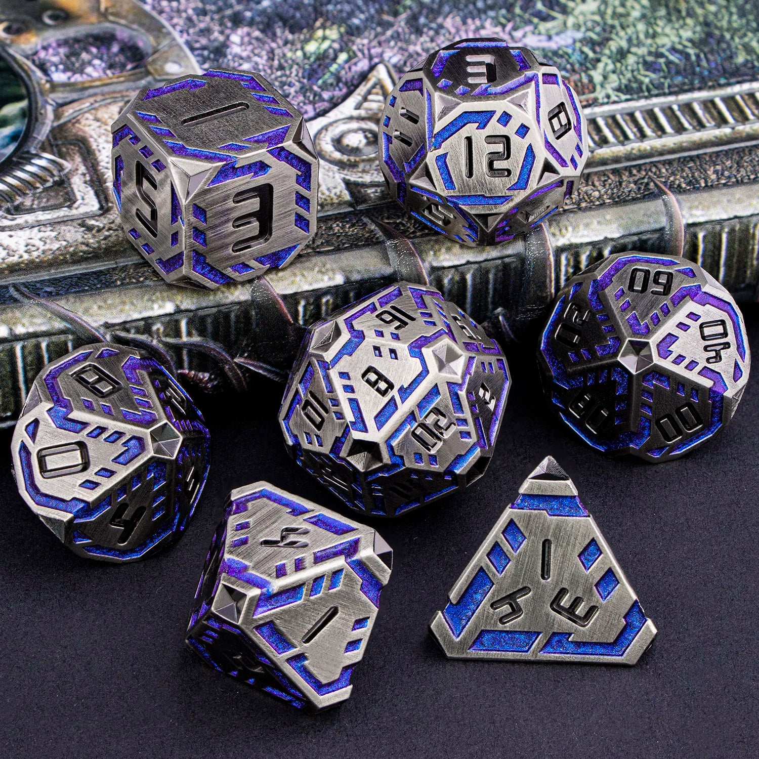 Futurist Metal Core Dice Sets