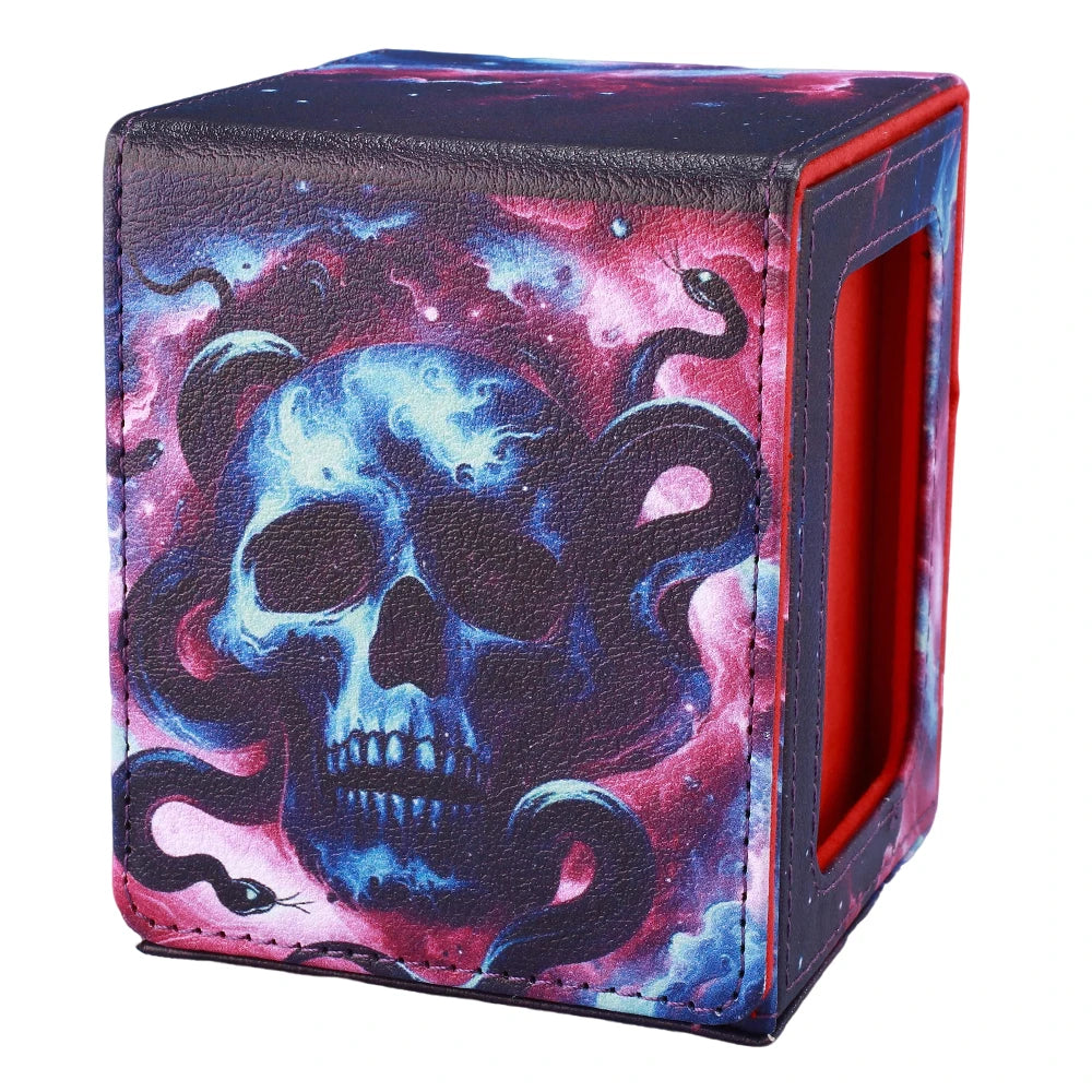 Black Stained Glass Deck Box w/ Display