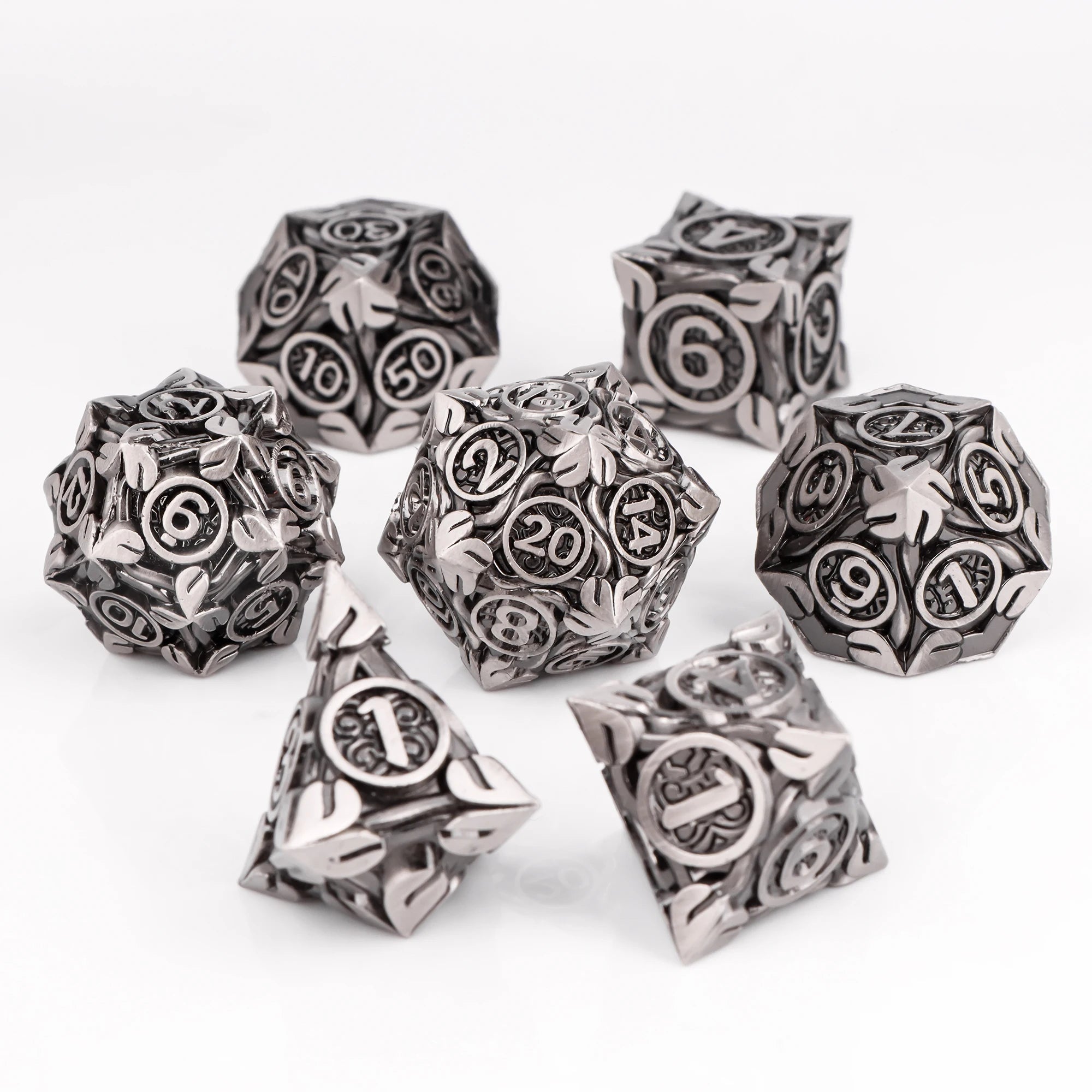7pcs Unique Metal Dice