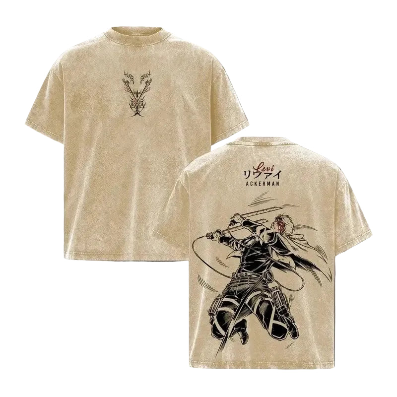 Levi Themed Washed Tee