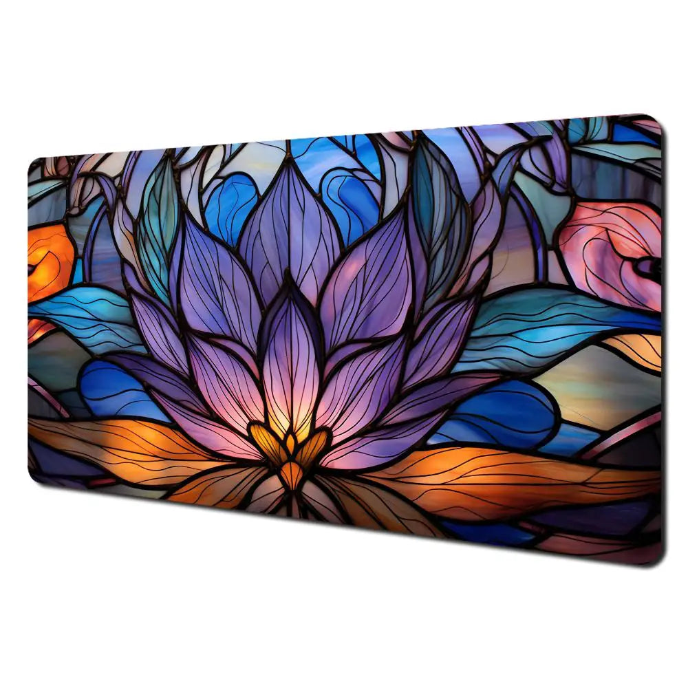Stained Glass Lotus Playmat